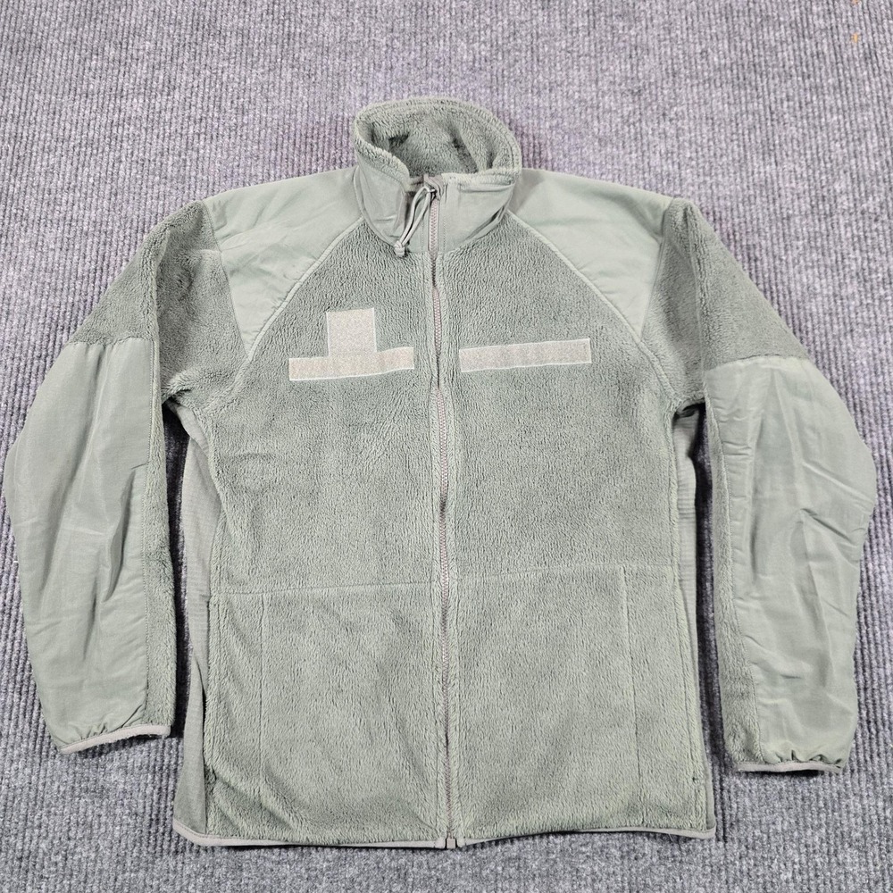 Peckham Jacket Mens Small Green Fleece Cold Weather Gen III Military Full Zip